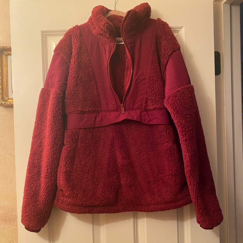 PINK Fluffy Pullover - Size XS